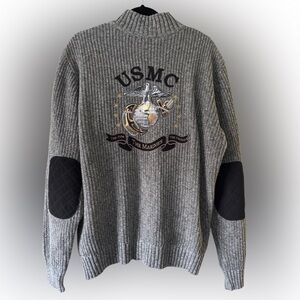 Bradford Exchange Men’s USMC “The  Few The Proud The Marines” zip up sweater